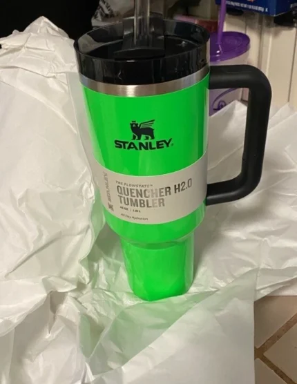 Stanley 40 oz Tumbler Neon Green