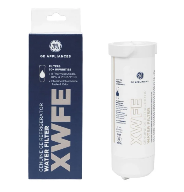 GE XWFE Refrigerator Water Filter White Without Chip, Genuine Replacement Filter New