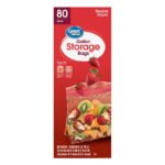 Great Value Fresh Seal Double Zipper Storage Bags, Gallon