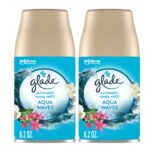 Glade Automatic Spray Refill, Air Freshener, Aqua Waves, 2 Refills, 2 x 6.2 Oz