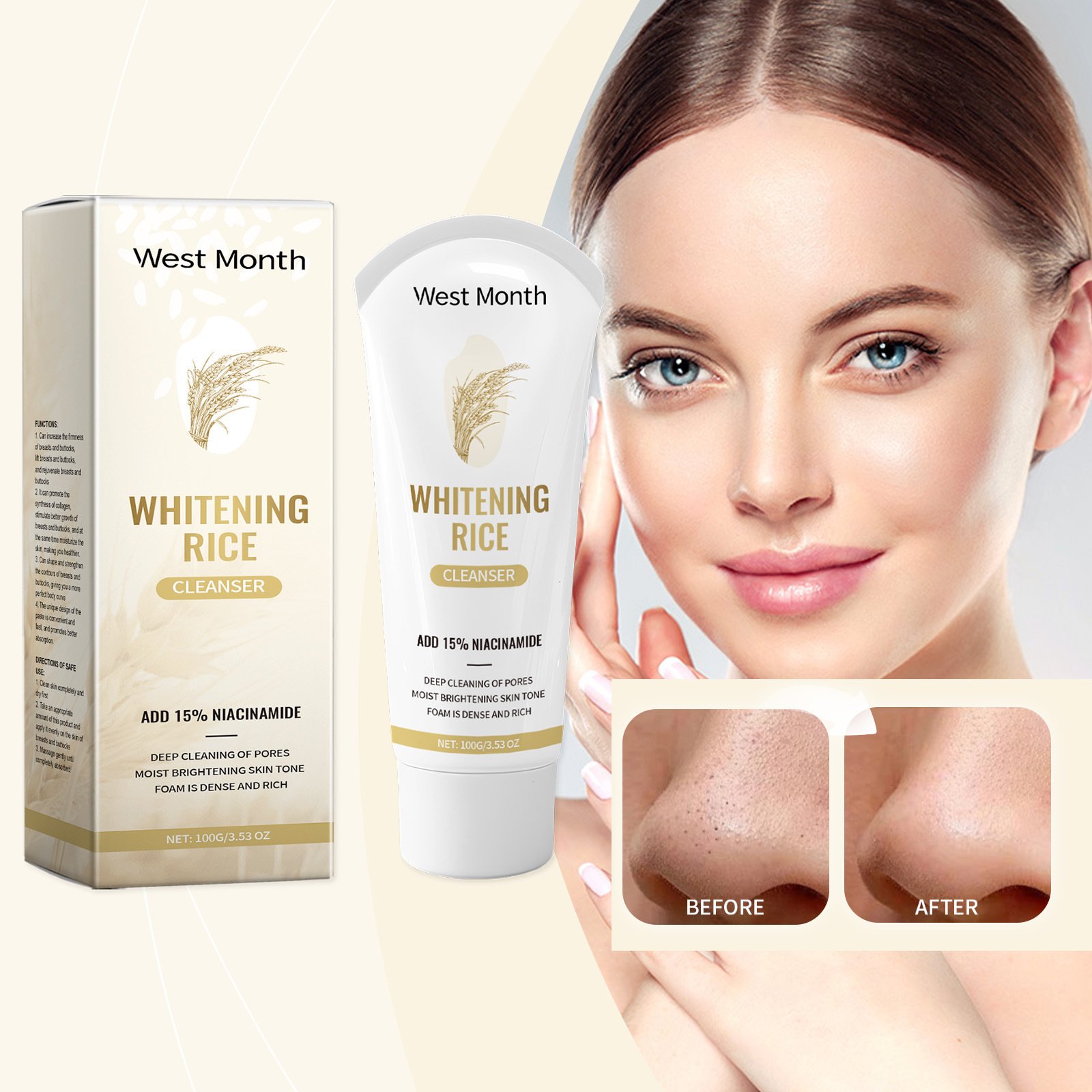 3674b84f-b971-4266-ad17-eb3d18fb52f4.jpg Blackhead Cleansing Facial Cleanser Softening Skin - Image 1