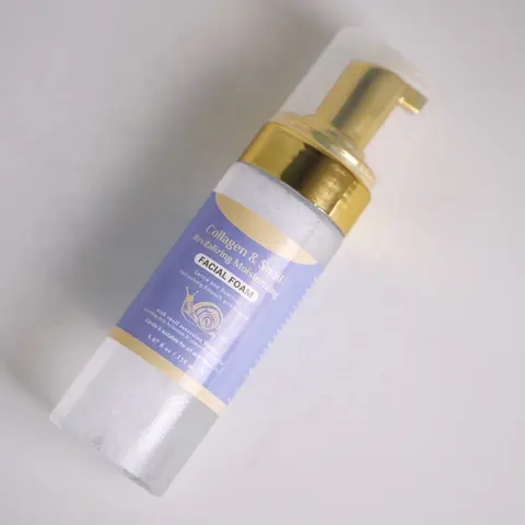 Hot selling Wholesale Shrink Pores Deep Cleansing Moisturizing 150g Snail Facial Foam Cleanser