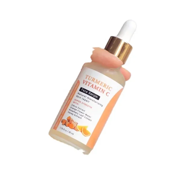 Skin Care Serum Facial Turmeric Essence Brightening vitamin C Dark Spots Vegan Face serum Organic Skincare