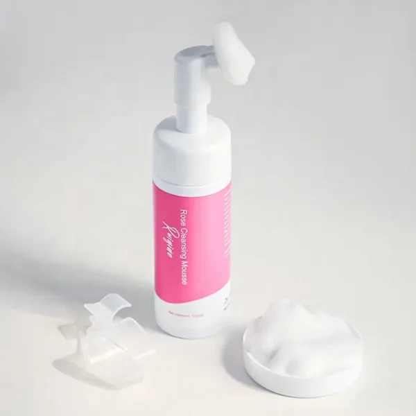 herbal Moisturizing hydrating skin care Face wash Facial cleansing Mousse Rose facial cleansing foam face wash