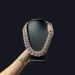 Iced Out 15mm Men's Miami Cuban Link Necklace Hip Hop Cubic Zirconia Bling Prong Cuban Chain - Image 3