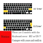 EU US Russian Language Keyboard Skin for Macbook Air 13 Russian Keyboard Cover A1466 Waterproof Keyboard Film Protector - Image 6