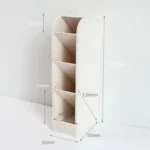 4Grid Macaron Color Oblique Insertion Desktop Organizer Pen Holder Pencil Makeup Brush Storage Box School Stationery - Image 6