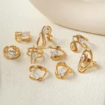 Statement Stainless Steel Delicate Shiny Cubic Zirconia Ring For Women High Quality 18K Gold PVD Plated Finger Jewelry Gift - Image 6