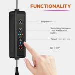 Plant Stand with Grow Lights for Indoor Plants Wood Plant Shelf 4 Tier Large Flower Stand for Mutiple Plant Holder Rac - Image 4