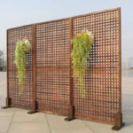courtyard preservative wood fence fence garden fence outdoor climbing rattan balcony flower stand interior decoration partition - Image 2