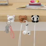 WORTHBUY Desktop Cute Cable Organizers Holder Clips Desk Tidy Organiser Self Adhesive Cable Management Office Wire Cord Holder - Image 2