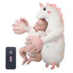 Baby Soothing Palm Automatic Palm Patting Stuffed Animal Sleep Soothers Adjustable Speed Remote Control Sleeping Buddy for Baby - Image 3