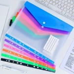 6pcs A4 High-Capacity Loose-Leaf File Bags with 11-Hole Binding Rings,Expandable Button and Label Pockets,Suitable for School - Image 5