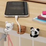 WORTHBUY Desktop Cute Cable Organizers Holder Clips Desk Tidy Organiser Self Adhesive Cable Management Office Wire Cord Holder