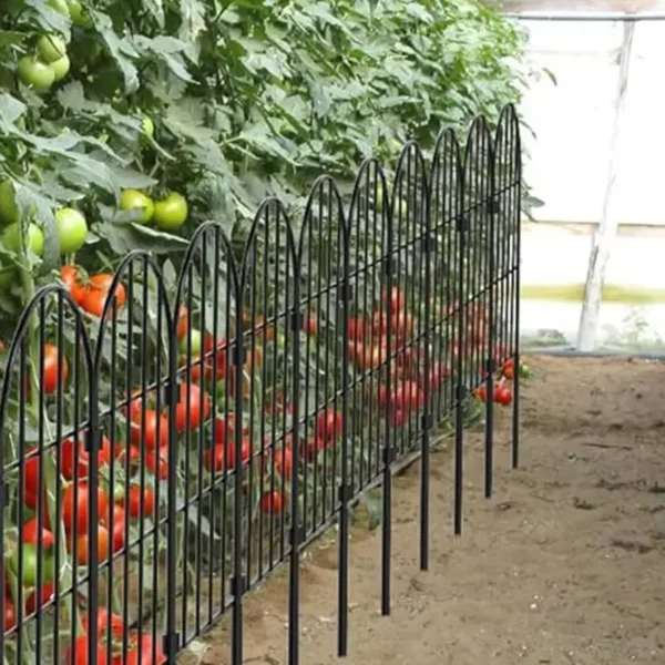 Garden Fences 10pcs Metal Fence Panels For Flower Bed Decorative Garden Fencing Animal Barrier Garden Fences And Borders For