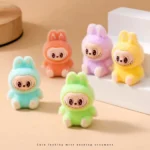 Lovely Lububu Anime Flocked DIY Action Figure Decorative Pendant Desktop Kawaii Dolls Car Ornaments Toy Christmas Gifts - Image 2