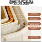 1.2m 1.5m Portable Constant Temperature Bathtub Adult Foldable Bathtub Soaking Tub Bathroom SPA Reusable Bathing Tubs with Lid - Image 4