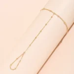Creative Tiny Chain Bracelet Finger Rings For Women Gold Color Link Chains Connecting Hand Harness Bracelets Jewelry Gift - Image 2