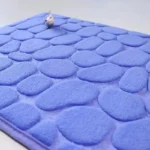 3D Bathroom Anti-slip Mat Pebble Patterned Absorbent Pad Bath Mats Doormat Carpet Cobblestone Embossed Door Floor - Image 2