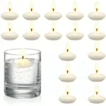 6/10/16Pcs Unscented Discs Candles Floating For Valentine's Day Party Wedding Home Bathtub Decor Romantic Confession Candlelight