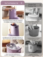 Portable foot bath barrel boot-shaped health foot bath barrel heat preservation massage winter foot bath barrel calf barrel - Image 6