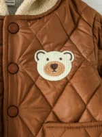 2Pcs Winter Baby Boy Fleece Inside Clothes Set Hooded Jacket+Pant Infant Toddler Child Clothing Suit Coat Baby Clothes For 1-3Y - Image 3