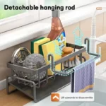 Dragon Head Kitchen Drain Rack Desktop Steel Wire Sponge Dishwashing Cloth Cloth Storage Rack Divine Utensil Sink Storage Rac - Image 4