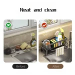 Dragon Head Kitchen Drain Rack Desktop Steel Wire Sponge Dishwashing Cloth Cloth Storage Rack Divine Utensil Sink Storage Rac - Image 6