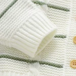 Newborn Baby Clothes Sets Knitted Infant Boy Girl Sweater Long Sleeve +Romper Sleeveless Autumn Kid Cardigan +Jumpsuit 0-9M 2PCS - Image 4