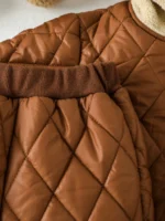 2Pcs Winter Baby Boy Fleece Inside Clothes Set Hooded Jacket+Pant Infant Toddler Child Clothing Suit Coat Baby Clothes For 1-3Y - Image 5