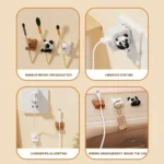 WORTHBUY Desktop Cute Cable Organizers Holder Clips Desk Tidy Organiser Self Adhesive Cable Management Office Wire Cord Holder - Image 6