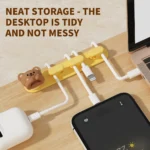 WORTHBUY Desktop Cute Cable Organizers Holder Clips Desk Tidy Organiser Self Adhesive Cable Management Office Wire Cord Holder - Image 3
