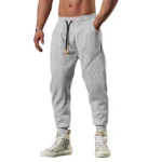 2028 New Men's sports casual trousers winter loose thick outdoor running cuff sweatpants gym American basketball training pants - Image 3