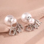 Elegant Business Pearl & Star Stud Earrings for Women Fashionable Travel Banquet Party Jewelry Accessory - Image 4