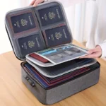 1pc Waterproof Document Storage Bag with Lock - Large Capacity for Office, Business, and Home - Organize Certificates, Passports - Image 6