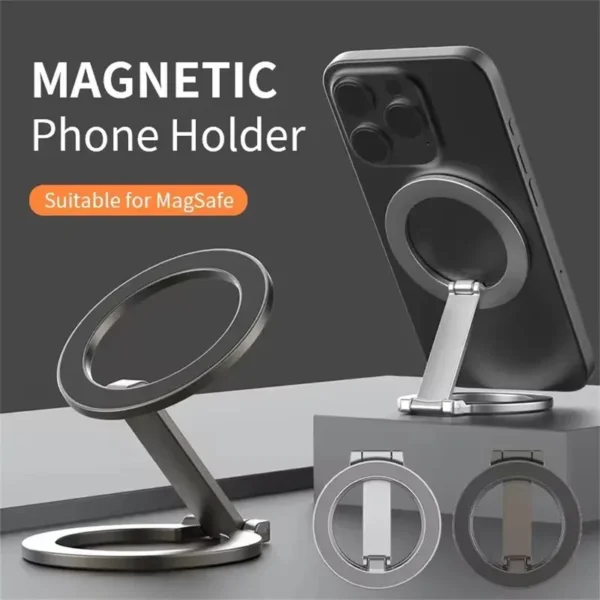 FANGTUOSI 202Foldable Magnetic Phone Holder for Magsafe Gym Treadmill Universal Folding Car Holder Magnetic Smartphone Stand2026