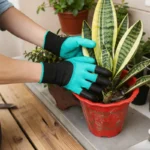 Gardening Gloves with Claws Tools Waterproof Anti-Puncture Anti-Slip for Digging Planting Weeding Durable Dirt Work - Image 2