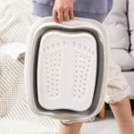 1pc Portable Foldable Foot Bath Basin - Relaxing Foot Spa with Built-in Massager - Deep Soak for Ultimate Comfort - Image 5