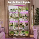 Plant Stand with Grow Lights for Indoor Plants Wood Plant Shelf 4 Tier Large Flower Stand for Mutiple Plant Holder Rac - Image 2
