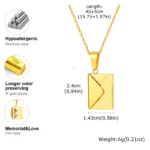 Personalized Photo Locket Necklace Envelope Love Letter Shape Pendant for Women, Customized Picture Pendant Gifts - Image 6