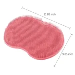 New Exfoliating Shower Massage Scraper Bathroom Non-slip Bath Mat Back Massage Brush Silicone Foot Wash Cleaning Bathing Tool - Image 6