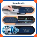 Vacuum Sealer Kitchen Food Storage Dry/Wet Food Vacuum Packing Machine Household Fresh Food Packing Machine Built-in Cutter - Image 3