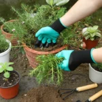 Gardening Gloves with Claws Tools Waterproof Anti-Puncture Anti-Slip for Digging Planting Weeding Durable Dirt Work - Image 5