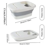 1pc Portable Foldable Foot Bath Basin - Relaxing Foot Spa with Built-in Massager - Deep Soak for Ultimate Comfort - Image 6