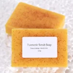 Natural Turmeric Kojic Scrub Soap Cleansing Bath Soap Oil Control & Whitening Kojic Turmeric Soaps for Face,Bath, Body