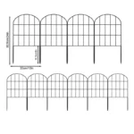 Garden Fences 10pcs Metal Fence Panels For Flower Bed Decorative Garden Fencing Animal Barrier Garden Fences And Borders For - Image 6