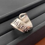 Exaggerated Spiral Retro Distressed Letter Design Unique Ring for Men and Women 2025 New Index Finger Ring Trendy and Personalized - Image 5