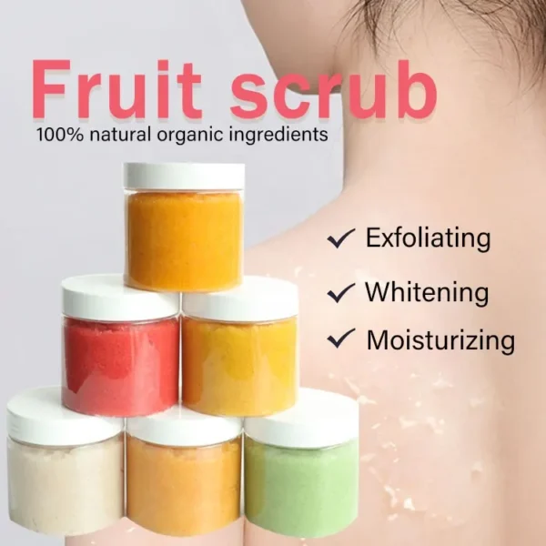 salt scrub aloe vera coconut turmeric mango strawberry body scrub whitening body scrub